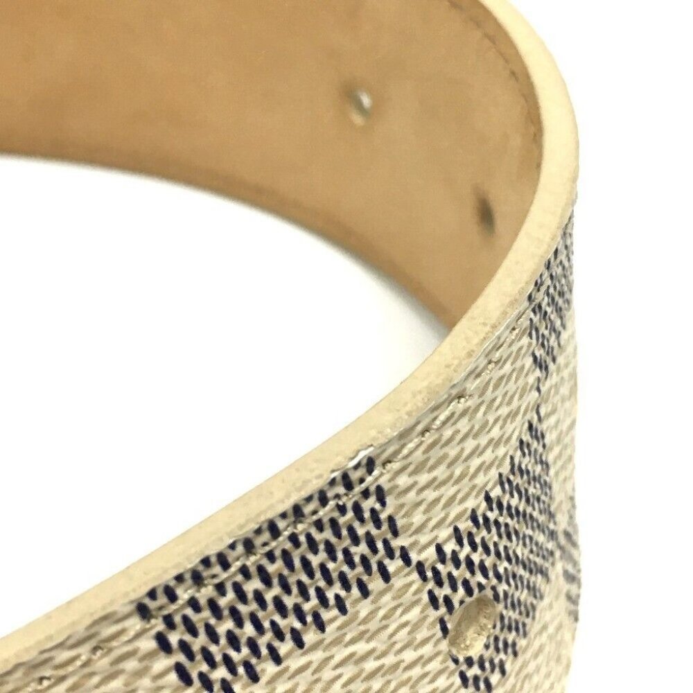 Authentic LOUIS VUITTON M9835 Ceinture Pochette solo Bag Waist Pouch Canvas Whit - Picture 10 of 16